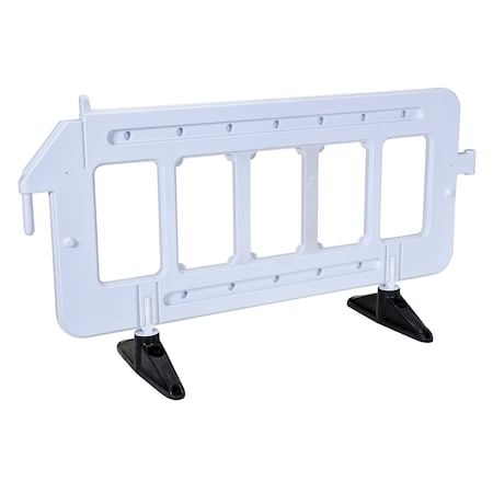 Vestil Plastic Barrier, 23 x 79 x 40, White PBAR-72-W